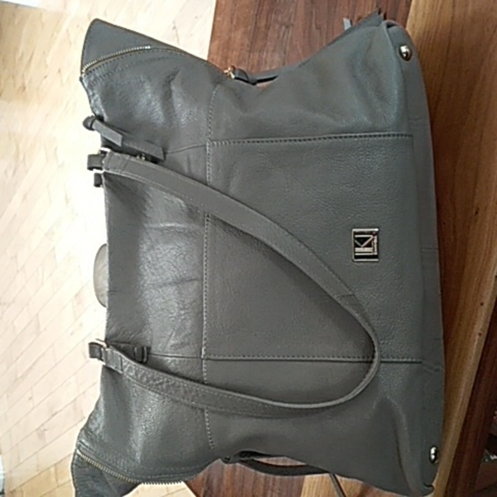 KOOBA - Leather taupe/grey tote